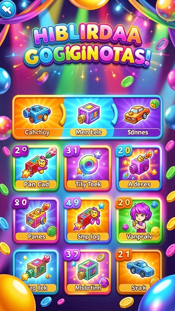 7svip - Tampilan menu utama yang menarik dan mudah dinavigasi.