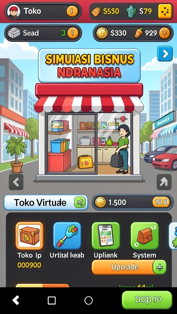 a7777 - Tampilan menu utama yang menarik dan intuitif.