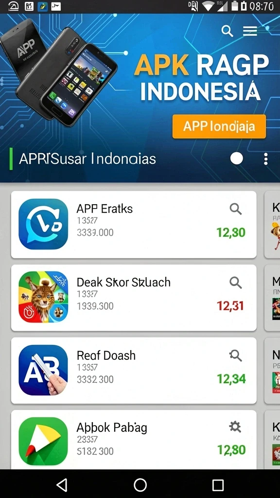 f08 - Tangkapan layar dengan grafis latar belakang yang menakjubkan.